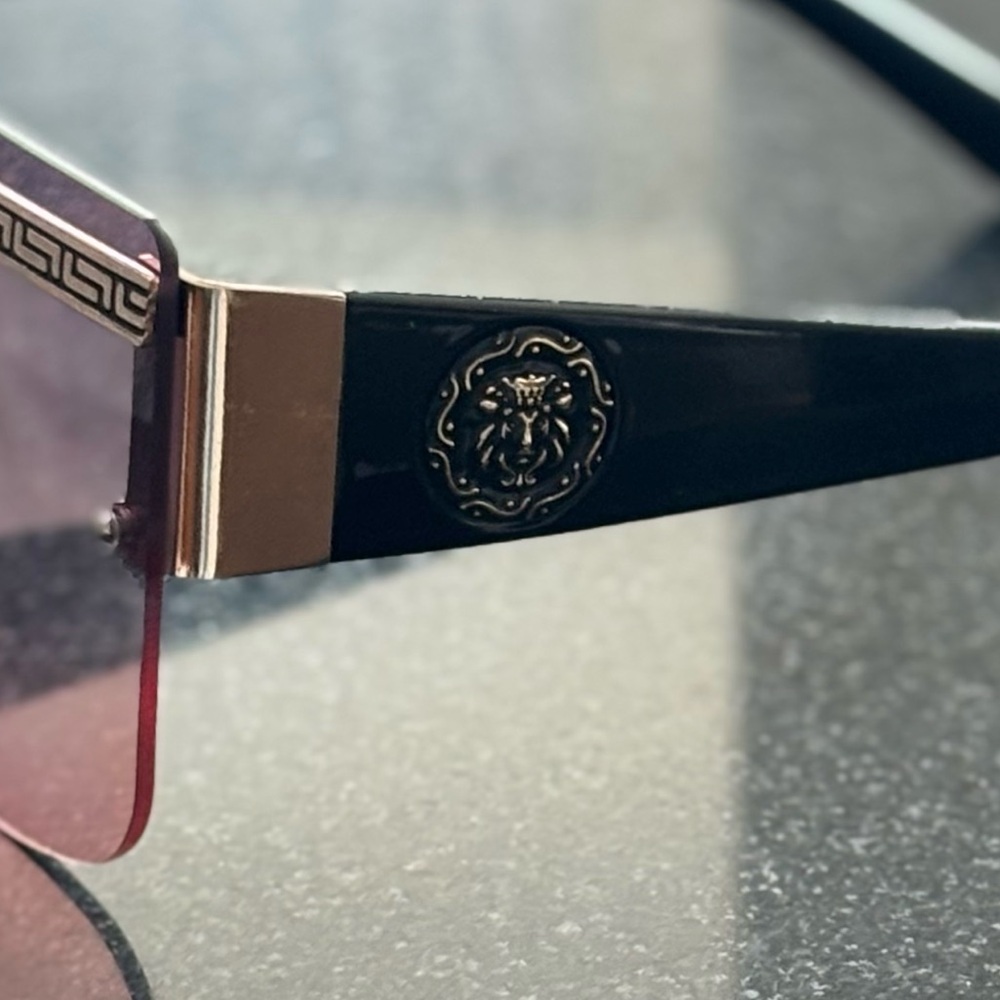 Versace Vibes Black Shield Sunglasses - Picture 12 of 12